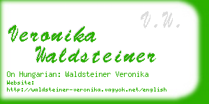 veronika waldsteiner business card